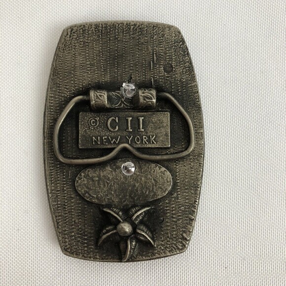 Masonic Mason Freemasons Metal Belt Buckle Made In USA CII New York Shriners - Picture 3 of 5